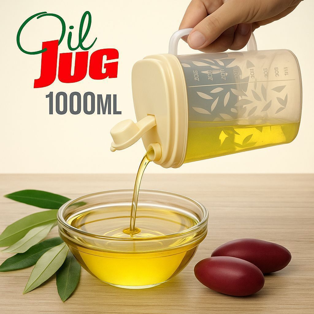 1.0L Kitchen Oil Jug & Dispenser - Leak Proof Design | Homnix PK