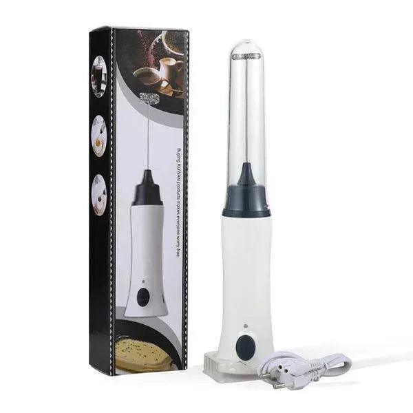 Heavy Duty 2-in-1 Rechargeable & Direct Power Milk Frother - Professional Coffee Beater with Premium Box Packing - Homnix.pk