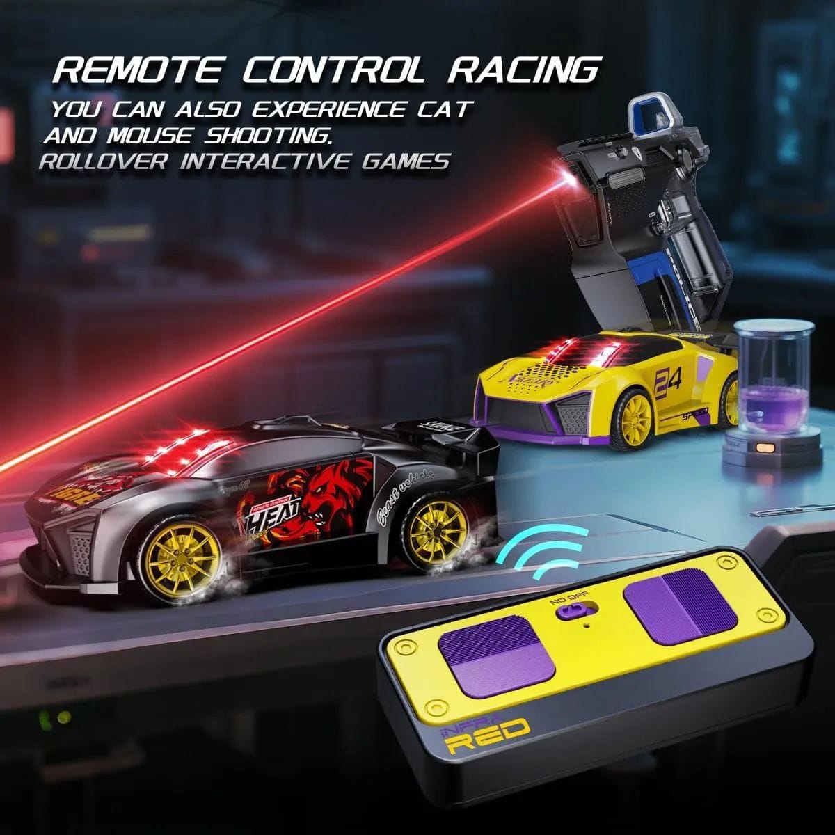 3-in-1 Premium RC Car with Infrared Ray Gun in Pakistan