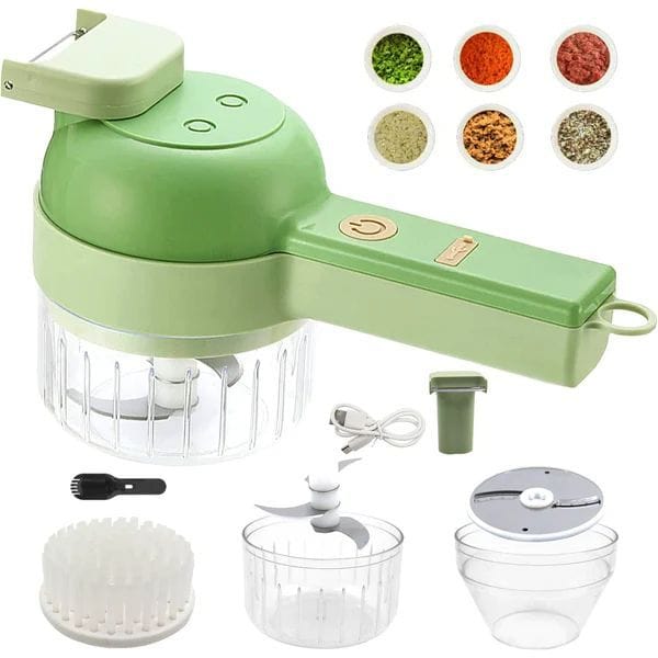 4-in-1 Rechargeable Vegetable Chopper & Peeler | Homnix PK