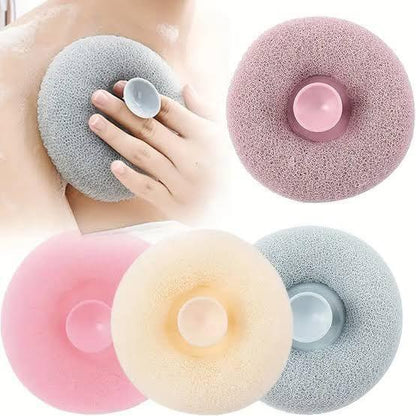 Imported Foamic Silicone Bath Scrubber - Soft Massage Body Brush with Built-in Sponge for Deep Cleaning (Random Colors) - Homnix.pk