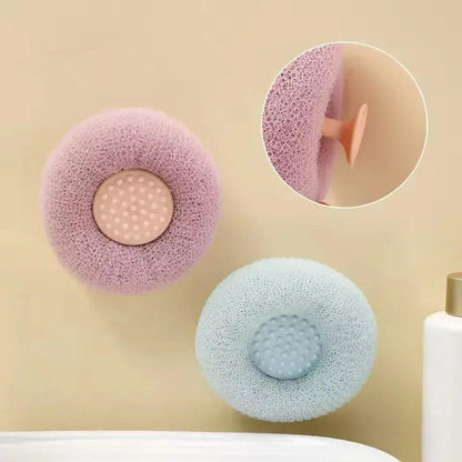 Imported Foamic Silicone Bath Scrubber - Soft Massage Body Brush with Built-in Sponge for Deep Cleaning (Random Colors) - Homnix.pk