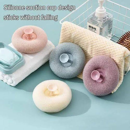 Imported Foamic Silicone Bath Scrubber - Soft Massage Body Brush with Built-in Sponge for Deep Cleaning (Random Colors) - Homnix.pk