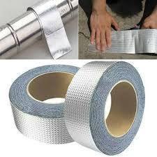 Waterproof & Fireproof Aluminum Foil Tape - Strong Adhesive Sealing Sticker for Pipe Leakage, Roof Repair & Kitchen Insulation - Homnix.pk