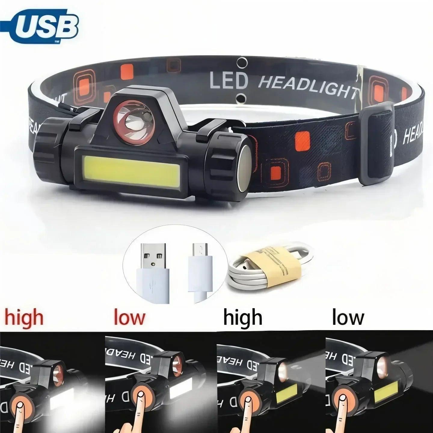 2-in-1 Magnetic LED Rechargeable Night Lamp - Multipurpose Motion Sensor Wall Light & Portable Emergency Torch - Homnix.pk
