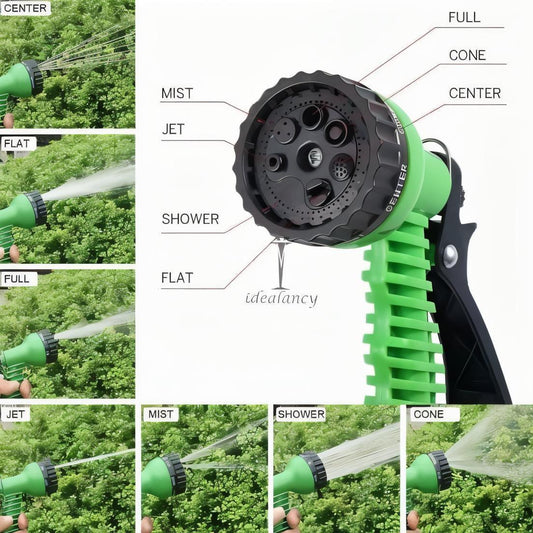 100ft Expandable Magic Hose Pipe - Lightweight Flexible Water Hose with Spray Gun (Random Colors) - Homnix.pk