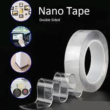 Reusable Double-Sided Nano Magic Tape - 3 Meters Strong Adhesive Transparent Tape for Home, Office & Car (Imported) - Homnix.pk