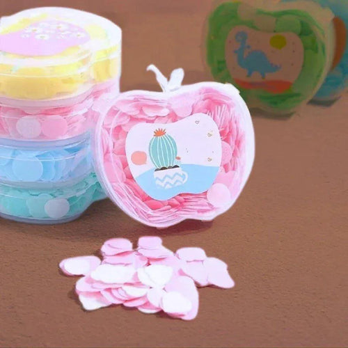 Portable Apple Shape Paper Soap Box for Travel - Disposable Scented Soap Sheets (Random Colors) - Homnix.pk